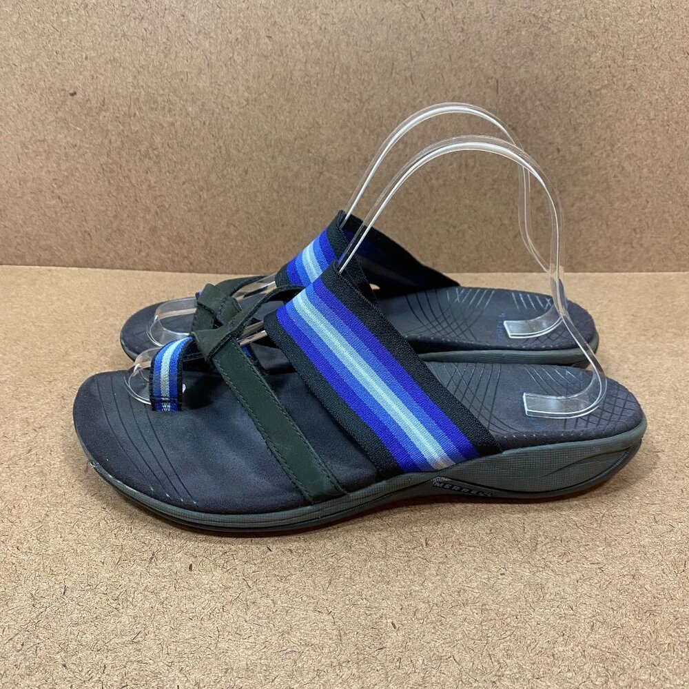 Merrell Womens Zinnia Black Twilight Gloss Sandals SZ 8 Casual Comfort Footwear